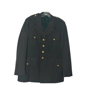 VINTAGE 1970 US Army AG-344 Green Uniform Dress Jacket Coat Size 42R